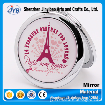 Wholesale Cheap Pocket Mirror Style and Double Sides Cosmetic Mirror for Promotion